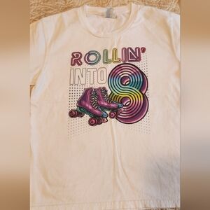 Gildan Kids Roller Skate Graphic Tee - Cream